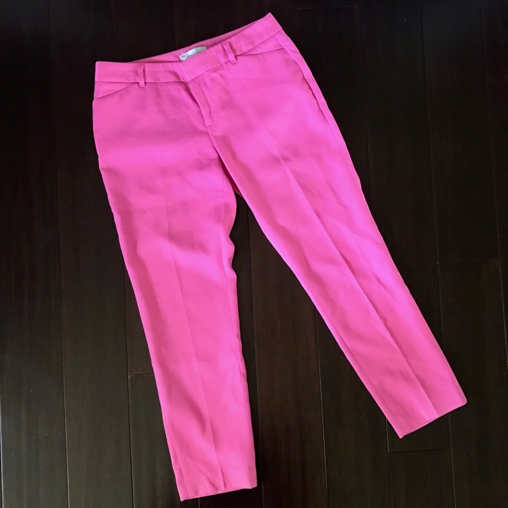 Pink GAP Slim Cropped Dress Pants